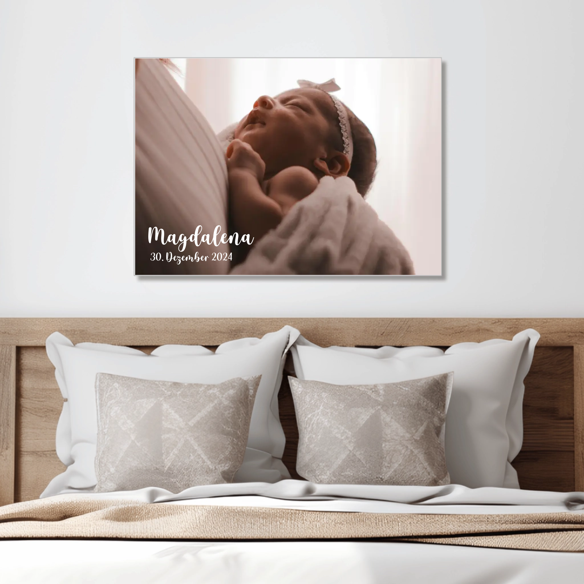 Personalisiertes Acrylbild "Baby randlos"