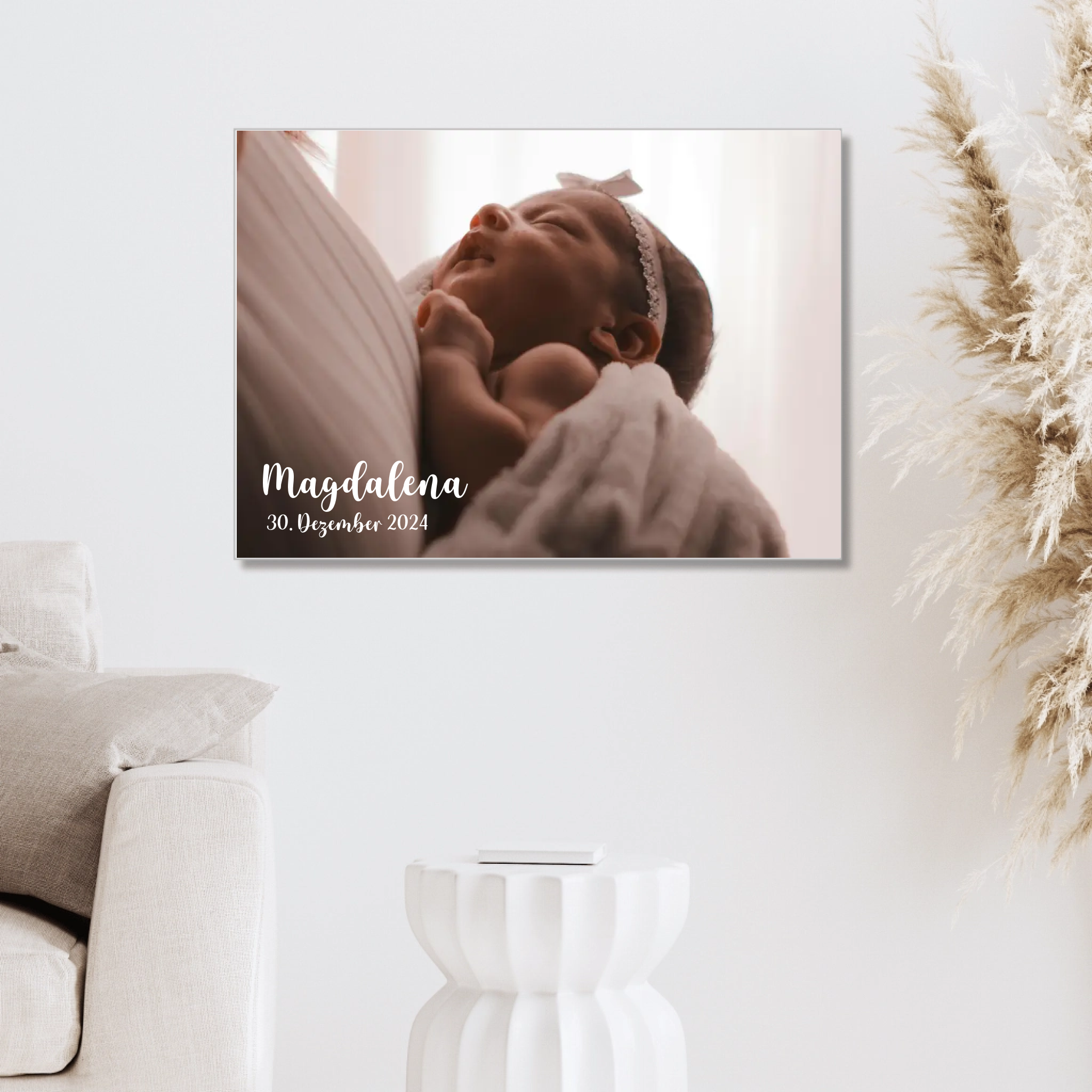 Personalisiertes Acrylbild "Baby randlos"