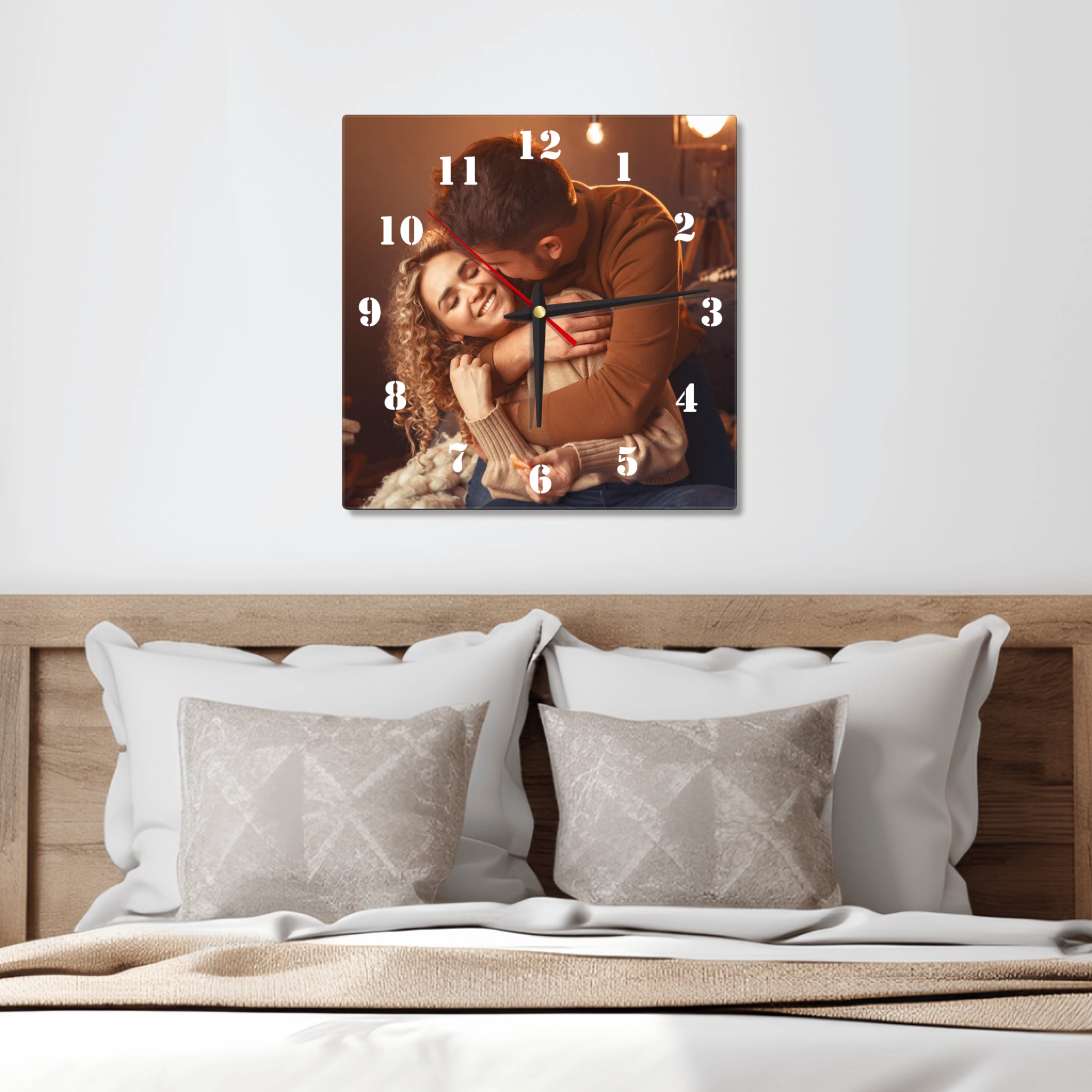 Personalisierte Acryluhr "Lieblingsmensch" – Quadrat