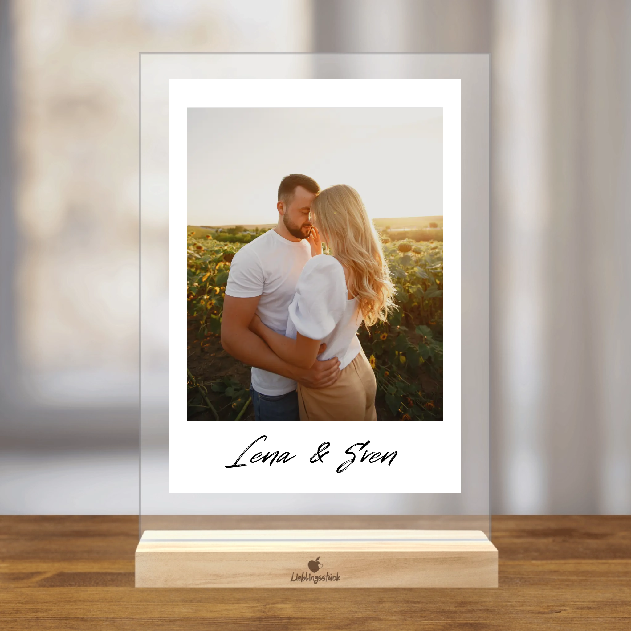 Personalisierter Acrylaufsteller "Retro Foto"