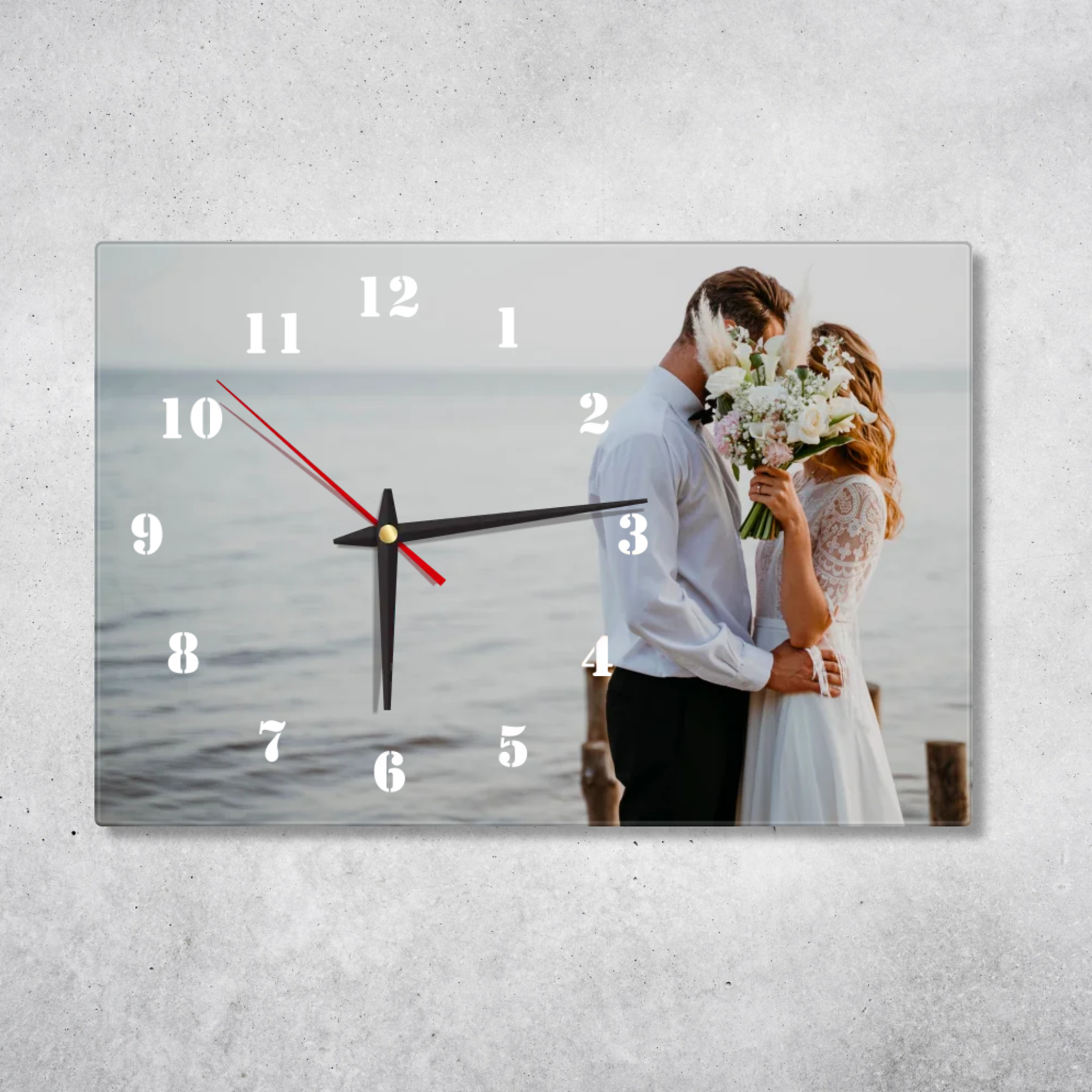 Personalisierte Acryluhr "Lieblingsmensch" – Querformat