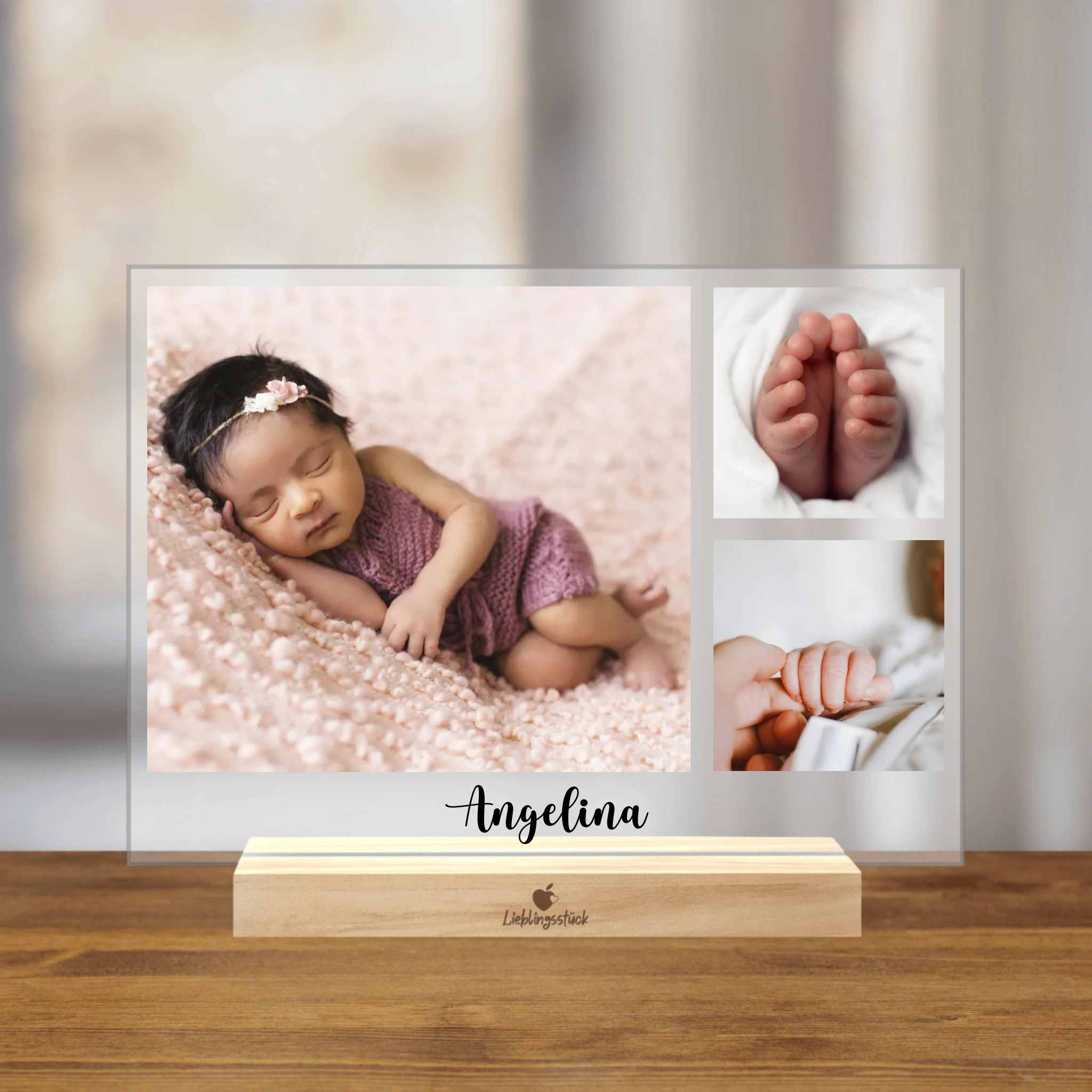 Personalisierter Acrylaufsteller "Baby Collage"