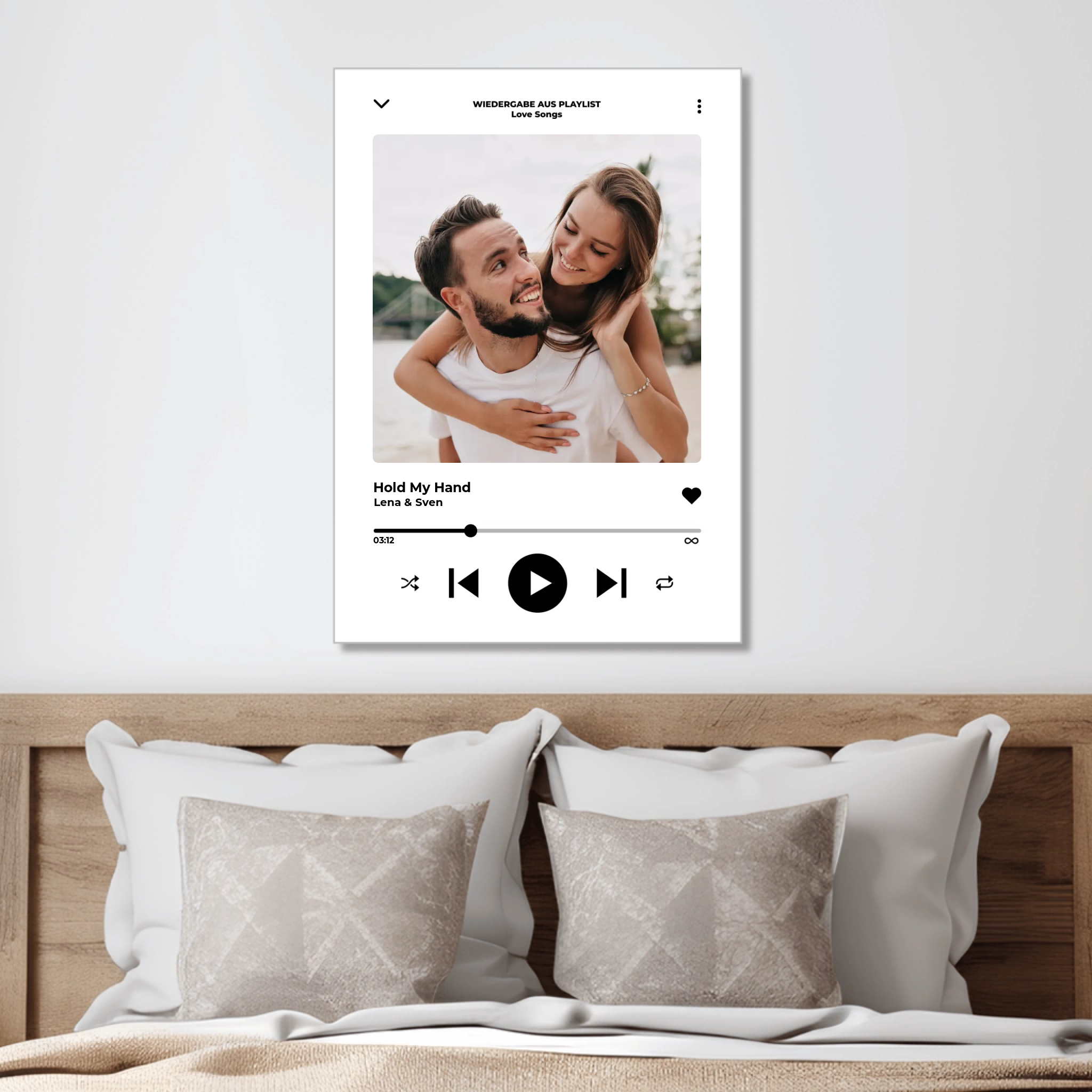 Personalisiertes Acrylbild "Lieblingslied"