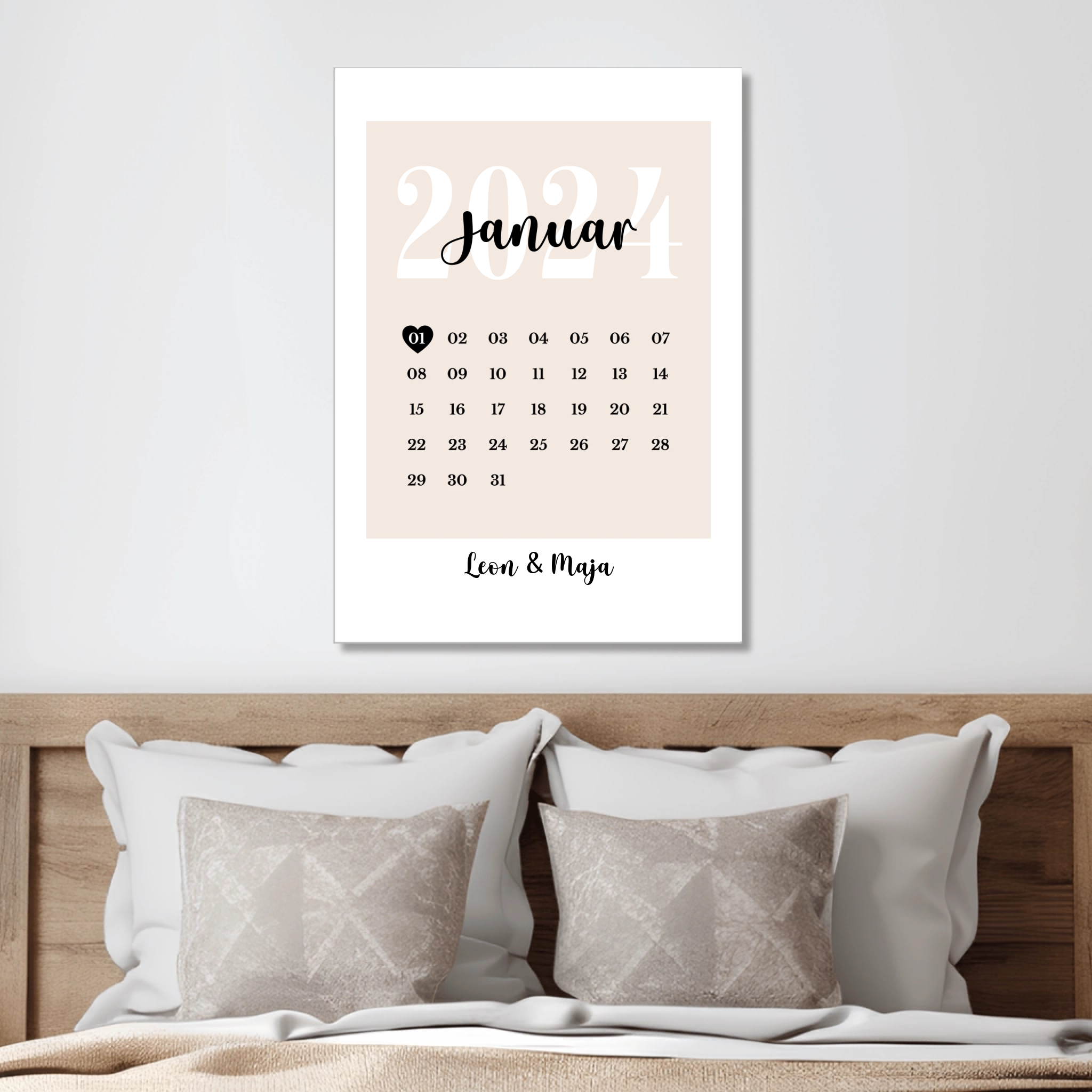 Personalisiertes Acrylbild "Unser Tag"