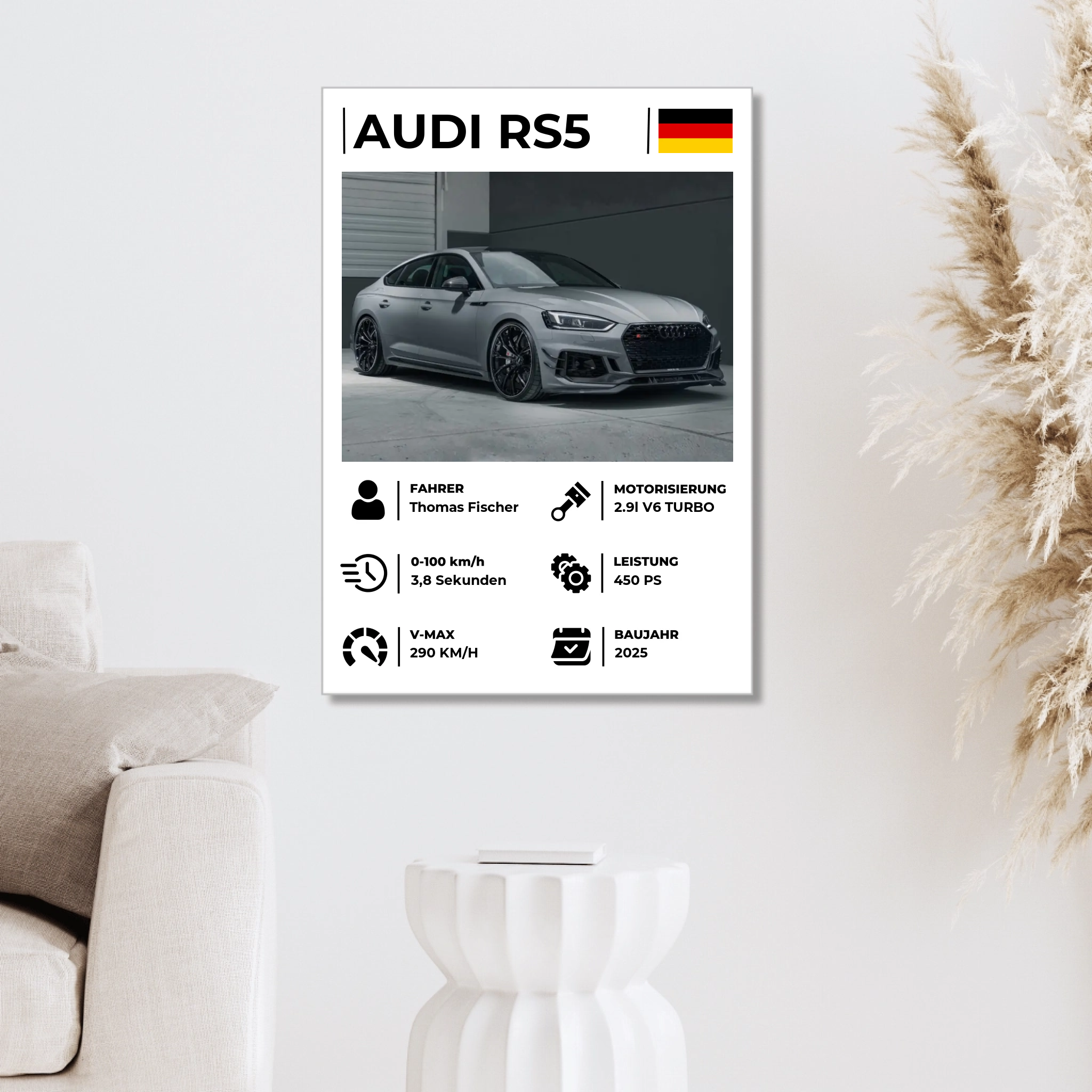 Personalisiertes Acrylbild "Dein Fahrzeug"