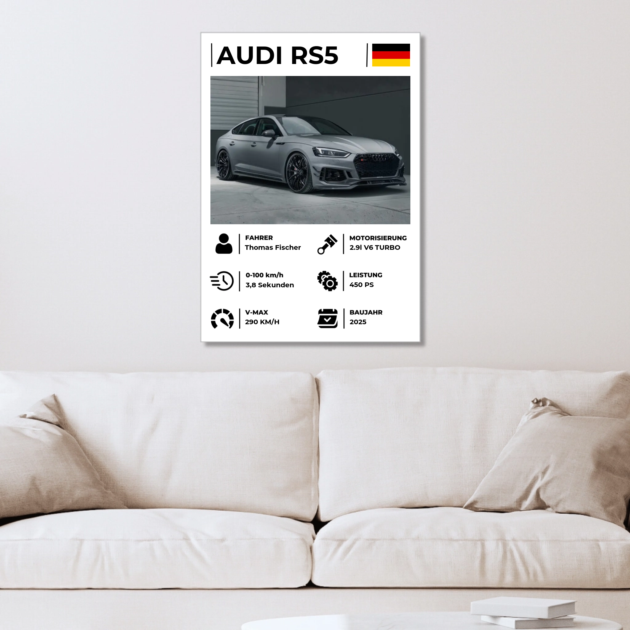 Personalisiertes Acrylbild "Dein Fahrzeug"