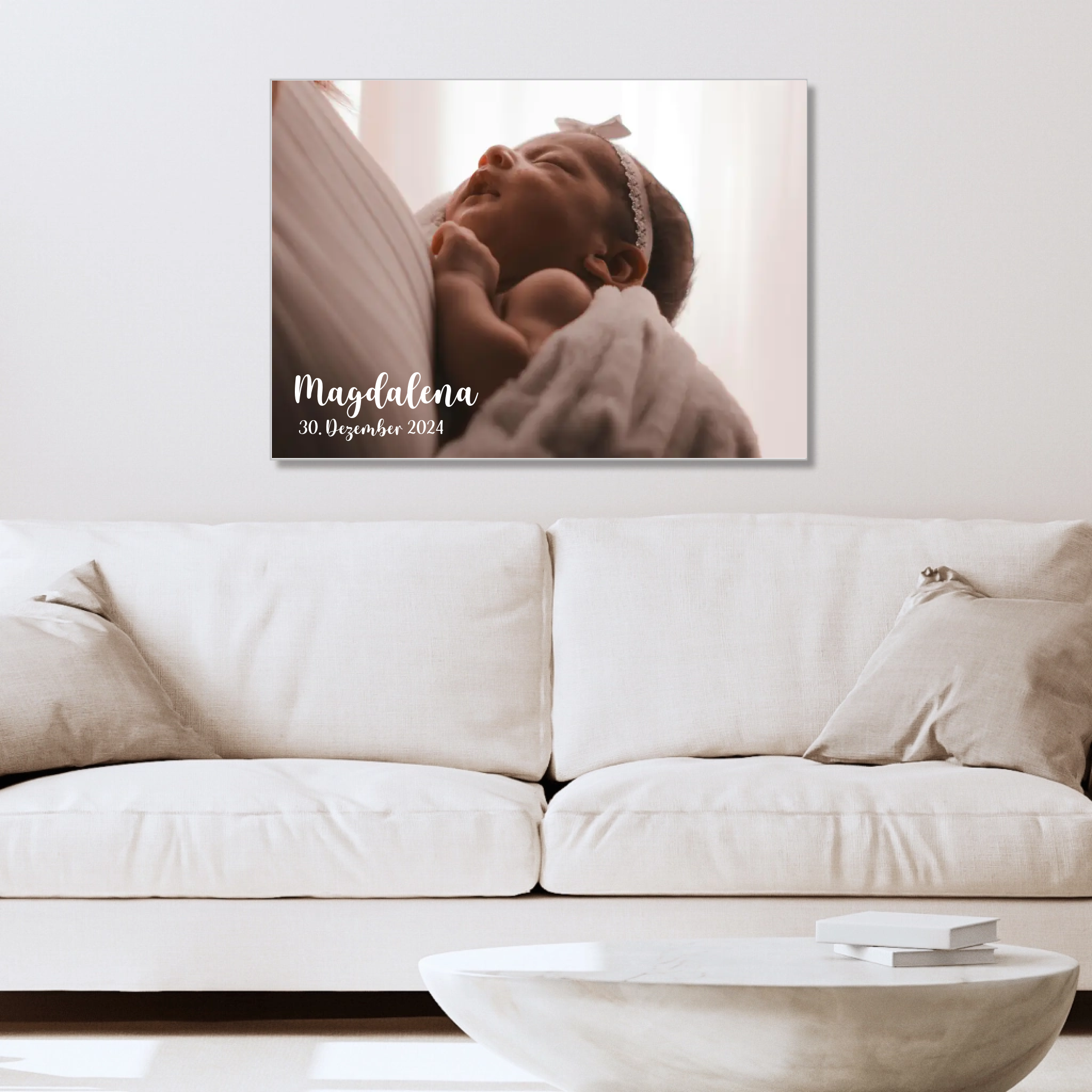 Personalisiertes Acrylbild "Baby randlos"