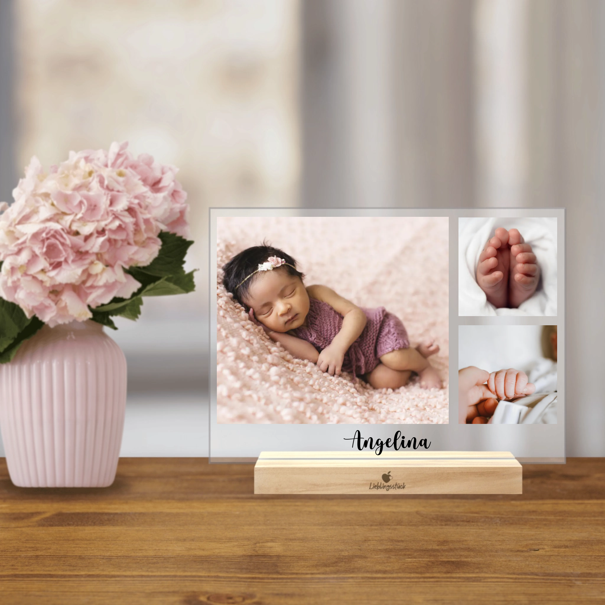 Personalisierter Acrylaufsteller "Baby Collage"